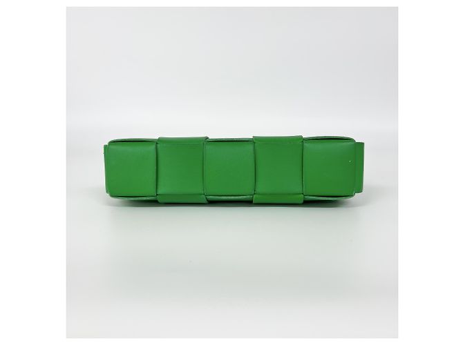 Mini in pelle Intrecciato Cassette Maxi di Bottega Veneta Verde - vista 7