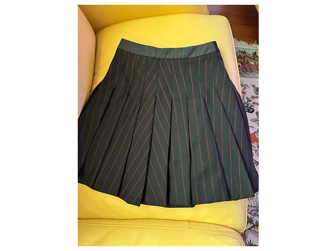 Falda plisada MCQ Negro Gris - vista 2