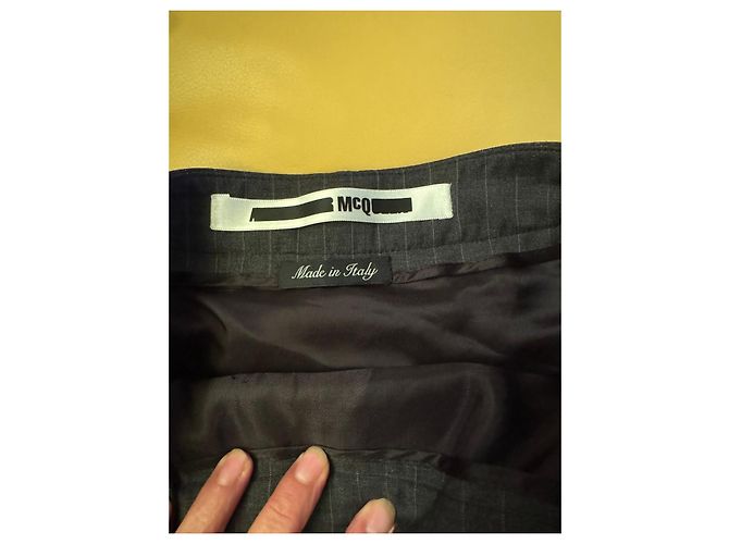 Falda plisada MCQ Negro Gris - vista 3
