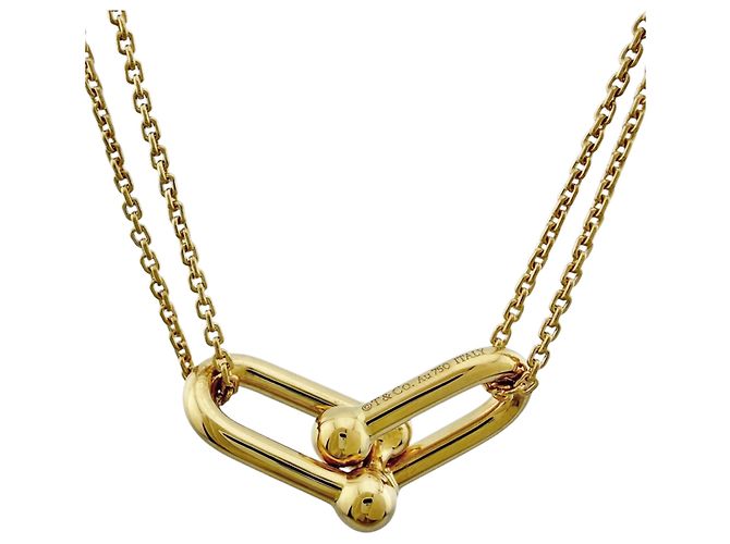 Autre Marque Collana con pendente Tiffany HardWear a doppio anello D'oro - vista 3