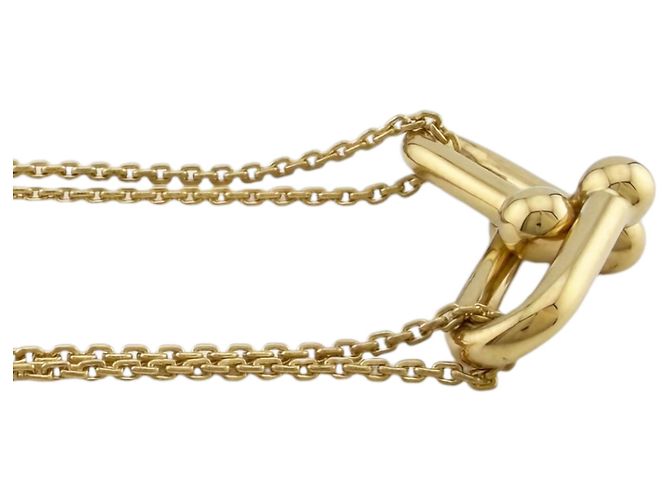 Autre Marque Collana con pendente Tiffany HardWear a doppio anello D'oro - vista 4
