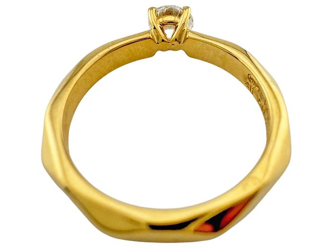 Anello solitario Boucheron Facette in oro giallo 18K D'oro - vista 5