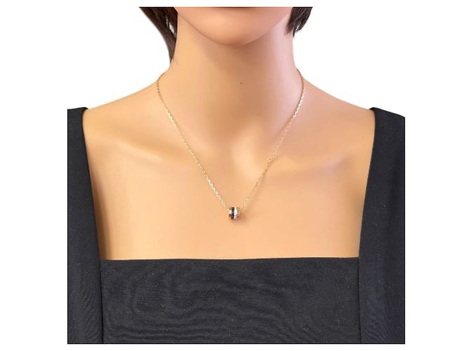 Collar Boucheron Quatre Classic Castaño Plata Dorado - vista 2
