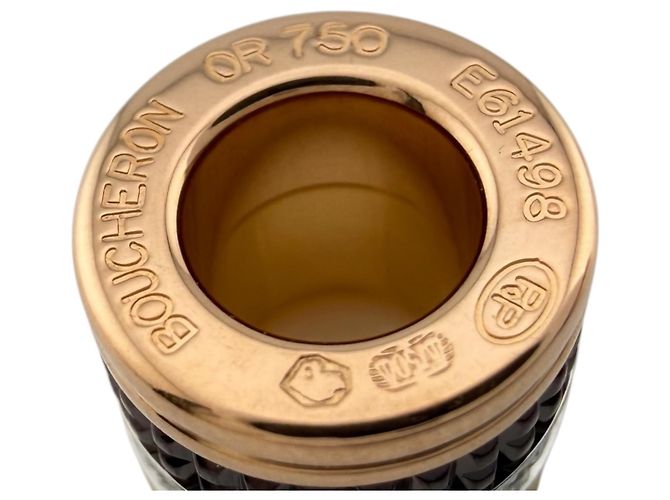 Collar Boucheron Quatre Classic Castaño Plata Dorado - vista 8