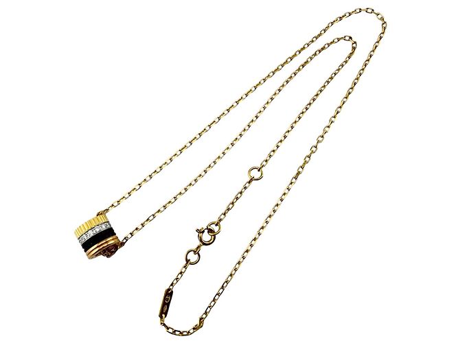 Collar Boucheron Quatre Classic Castaño Plata Dorado - vista 9
