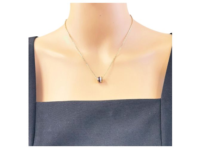 Collar Boucheron Quatre Classic Small Castaño Plata Dorado - vista 2
