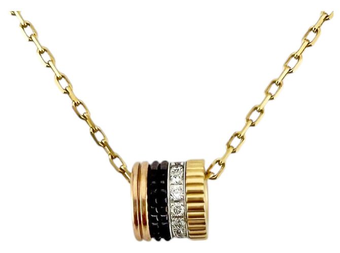 Collar Boucheron Quatre Classic Small Castaño Plata Dorado - vista 3