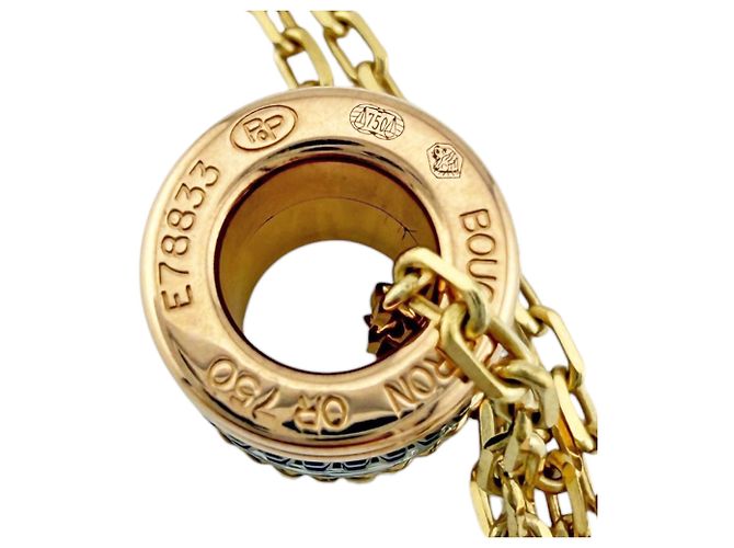 Collar Boucheron Quatre Classic Small Castaño Plata Dorado - vista 6