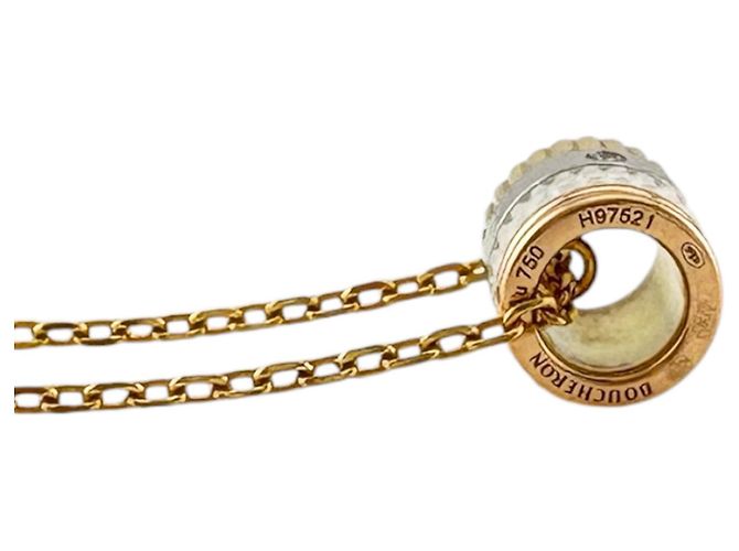 Collar Boucheron Quatre Whites Dorado - vista 4