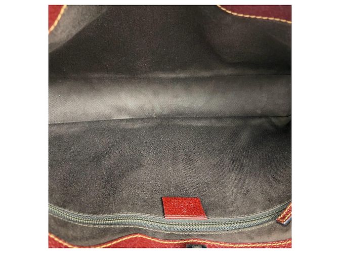 Gucci Tote Bag aus Leder und Canvas mit GG-Logo-Muster Braun - Ansicht 9