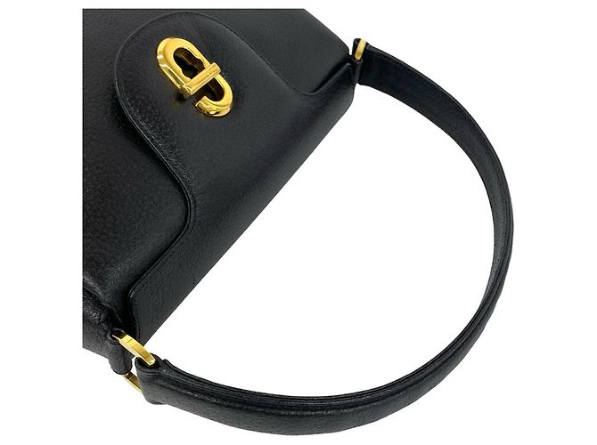 Borsa a mano vintage in pelle Gucci Nero - vista 4