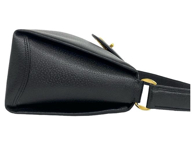 Borsa a mano vintage in pelle Gucci Nero - vista 6