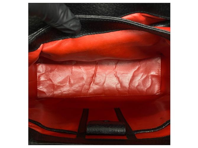Borsa a mano vintage in pelle Gucci Nero - vista 9