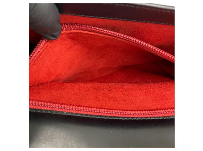 Borsa a spalla media in pelle embossed Gancini Salvatore Ferragamo Nero - vista 10