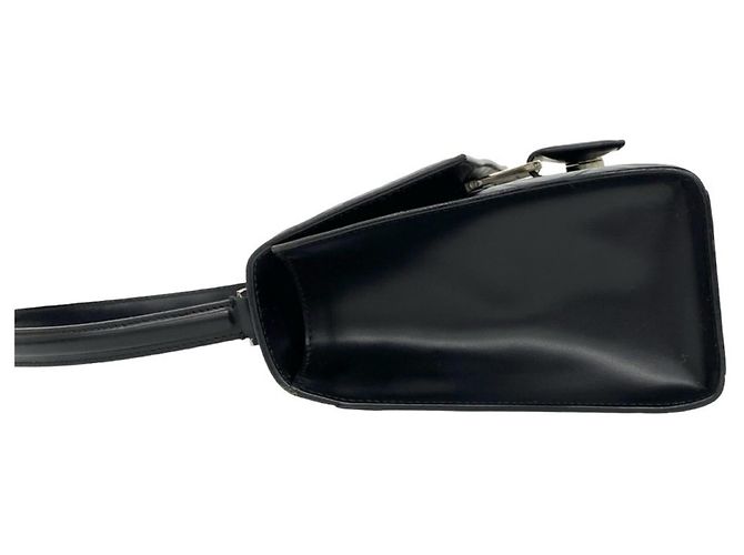 Borsa a spalla media in pelle embossed Gancini Salvatore Ferragamo Nero - vista 5