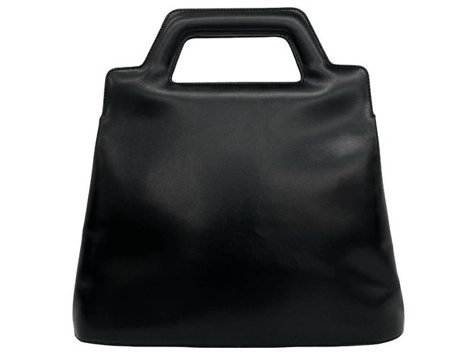 Gancini Borsa a tracolla 2-way in pelle nera Salvatore Ferragamo Nero - vista 3