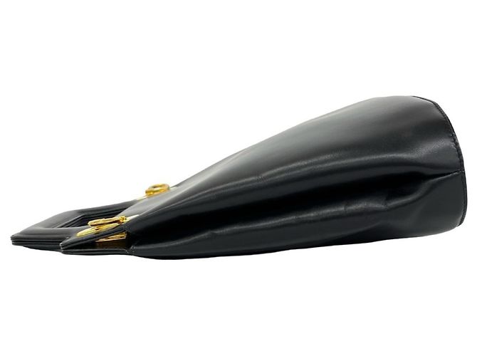 Gancini Borsa a tracolla 2-way in pelle nera Salvatore Ferragamo Nero - vista 5