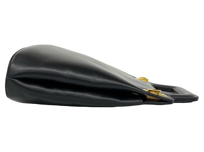 Gancini Borsa a tracolla 2-way in pelle nera Salvatore Ferragamo Nero - vista 6