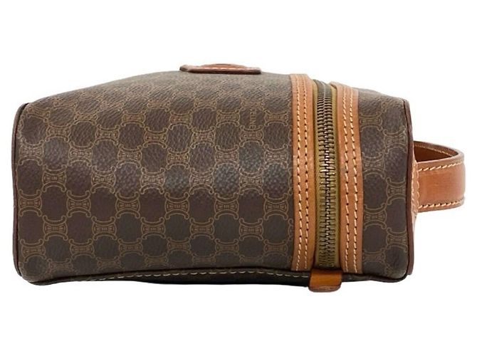 Triomphe Céline Sac Vanity CELINE Vintage Macadam Marron - vue 6