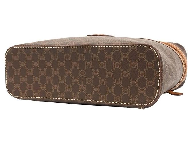 Triomphe Céline Sac Vanity CELINE Vintage Macadam Marron - vue 8
