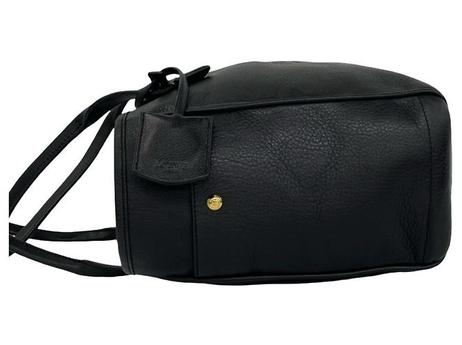 Loewe Vintage Heritage Leder-Tote-Bag mit eingraviertem Logo Schwarz - Ansicht 5