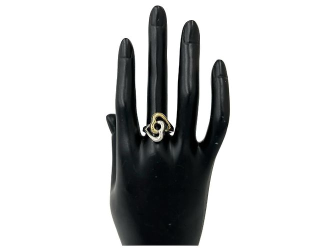 Autre Marque Anillo Tiffany Double Heart Combination Plata Dorado - vista 2