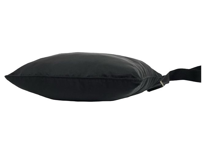 Borsa a spalla in nylon con logo Triangle Prada Nero - vista 8