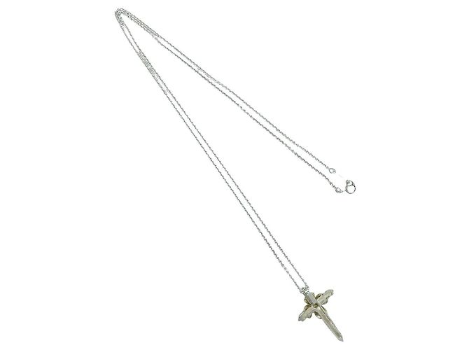 Autre Marque Collana Croce Tiffany Signature Argento D'oro - vista 6