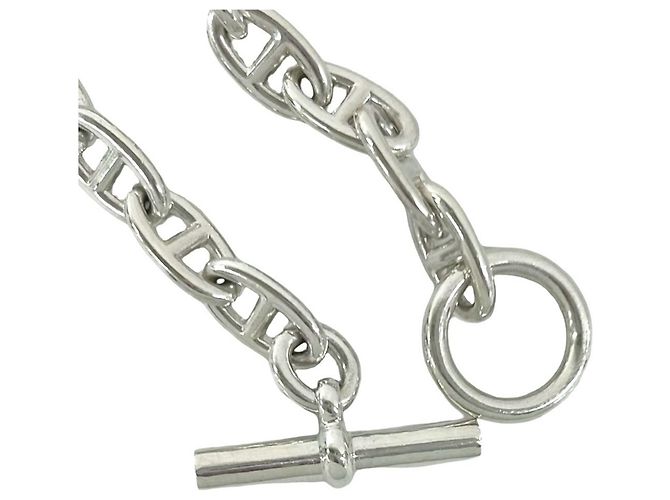 Hermès Bracciale con Charm Hermes Chaine d'Ancre GM Argento - vista 4