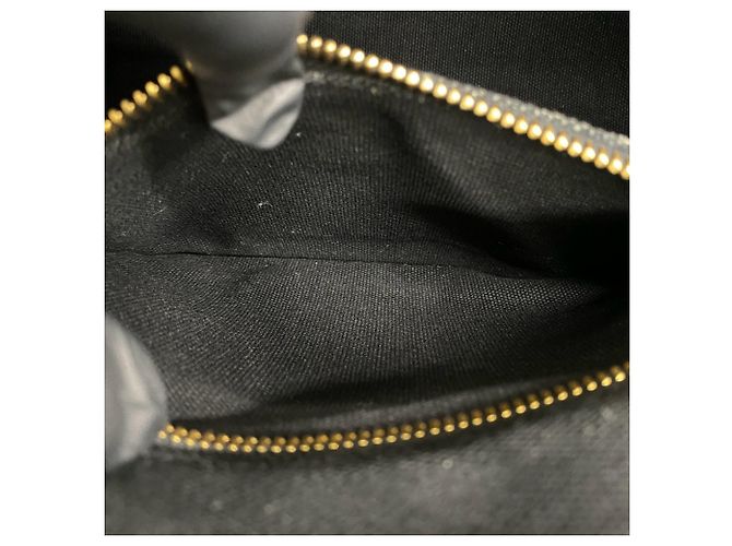 Prada Canapa Triangle Logo Hardware Canvas Tote Black - view 10