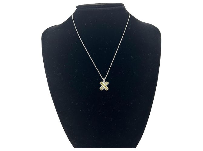 Autre Marque Collana Croce Signature Tiffany & Co. Argento D'oro - vista 2