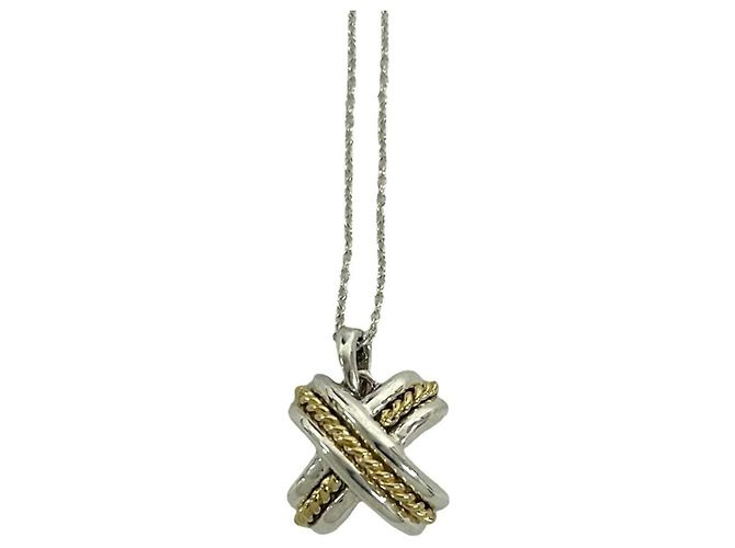 Autre Marque Collana Croce Signature Tiffany & Co. Argento D'oro - vista 4