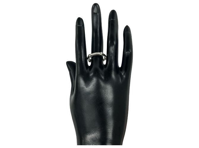 Autre Marque Anello Tiffany Vintage Bamboo Band Argento - vista 2