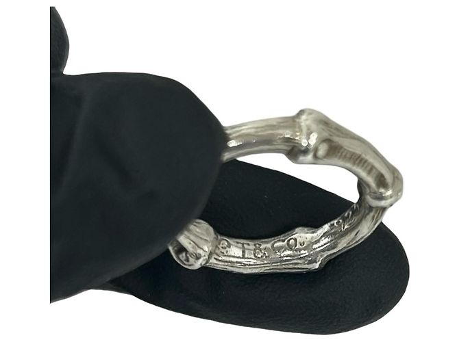 Autre Marque Anello Tiffany Vintage Bamboo Band Argento - vista 3