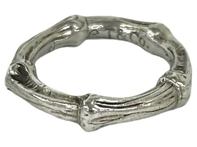 Autre Marque Anello Tiffany Vintage Bamboo Band Argento - vista 7