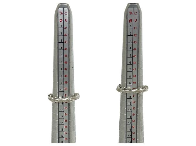 Autre Marque Anello Tiffany Vintage Bamboo Band Argento - vista 8
