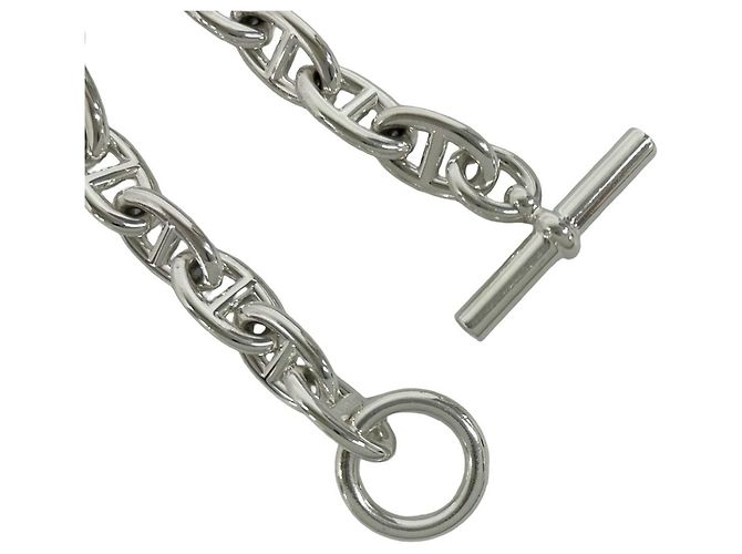 Hermès Bracciale con Charm Hermes Chaine d'Ancre TGM 13-Link Argento - vista 4