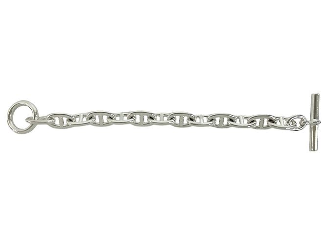 Hermès Bracciale con Charm Hermes Chaine d'Ancre TGM 13-Link Argento - vista 6