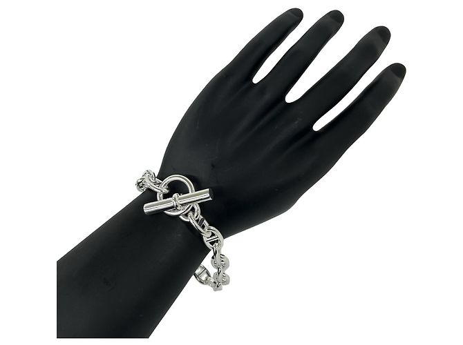 Hermès Bracciale con Charm Hermes Chaine d'Ancre MM Argento - vista 2