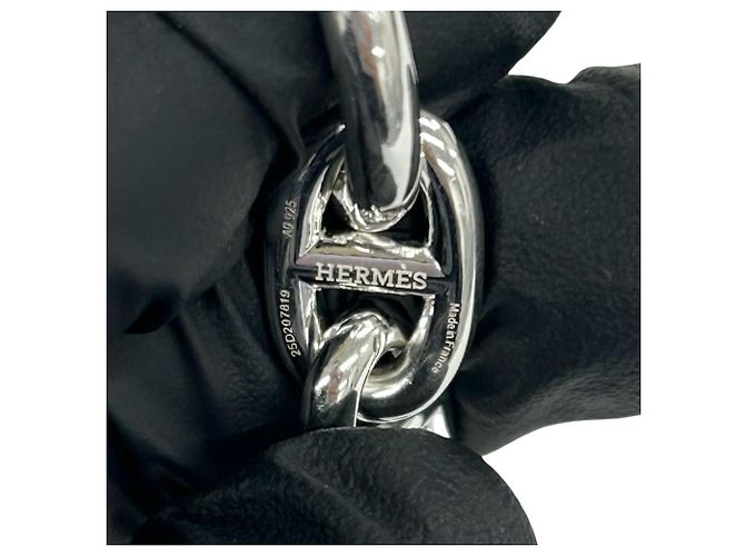 Hermès Bracciale con Charm Hermes Chaine d'Ancre MM Argento - vista 3