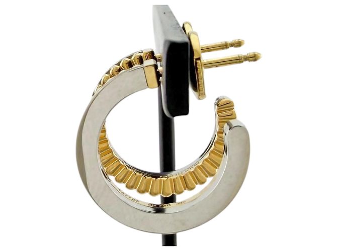 Boucheron Quatre Radiant Creolen Silber Golden - Ansicht 4