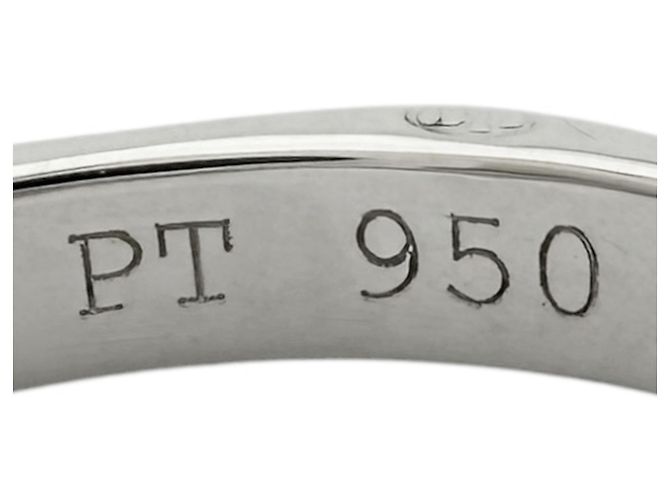 Anillo Alianza Boucheron Facette de Platino Plata - vista 6