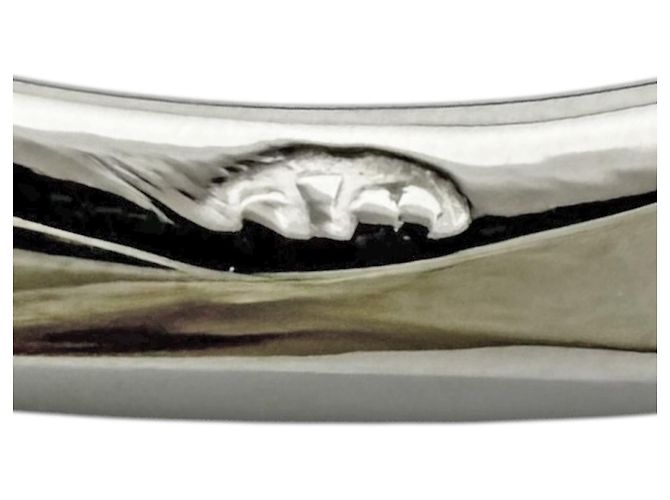 Anillo Alianza Boucheron Facette de Platino Plata - vista 7
