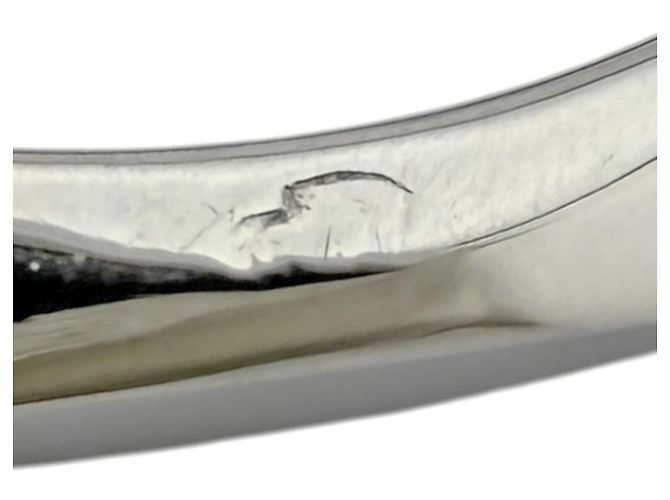 Anillo Alianza Boucheron Facette de Platino Plata - vista 8