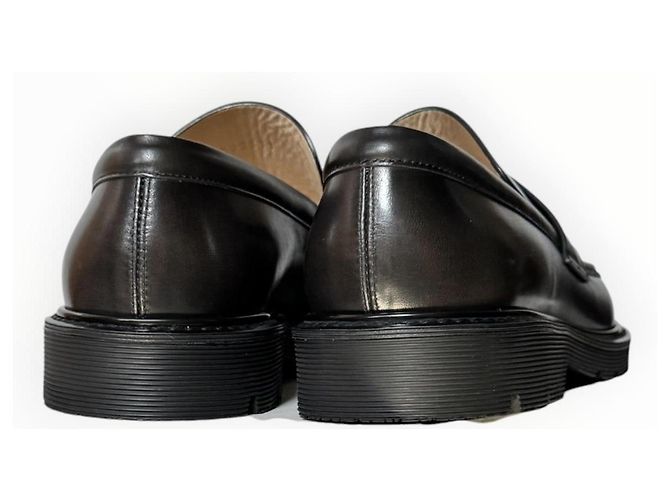 Mocassini Loewe Blaze in pelle - Mink/Black - vista 12