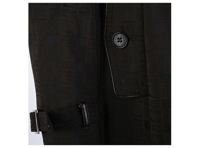 Autre Marque Gabardina con cinturón de jacquard monograma marrón Karen Millen Castaño - vista 10