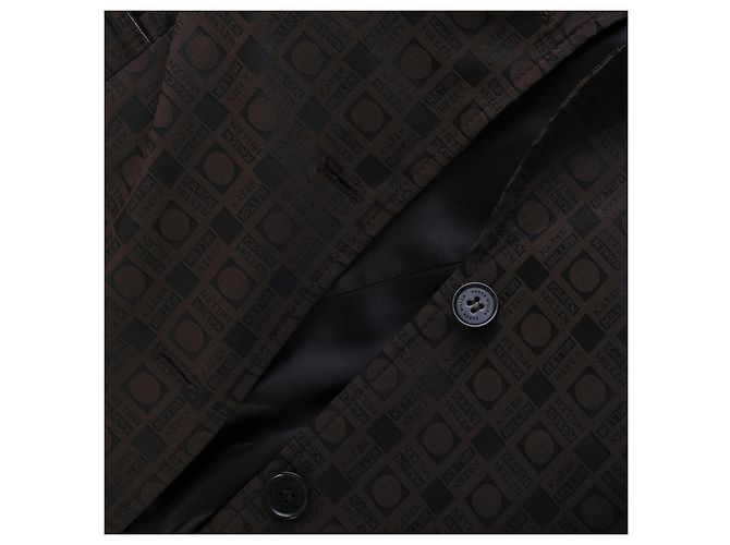 Autre Marque Gabardina con cinturón de jacquard monograma marrón Karen Millen Castaño - vista 8