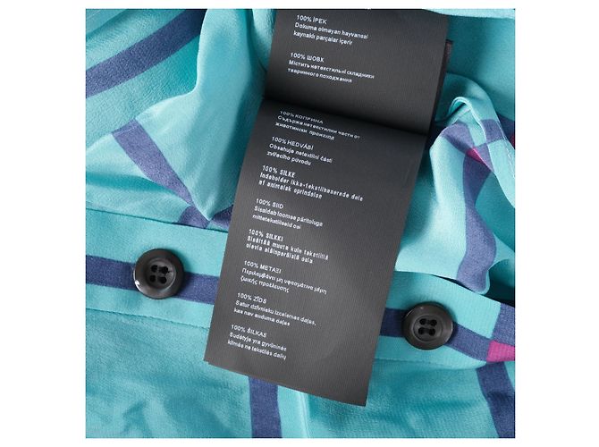 Prada Ärmelloses Hemd aus Seide mit türkfarbenem Karomuster – '00s Mehrfarben - Ansicht 6