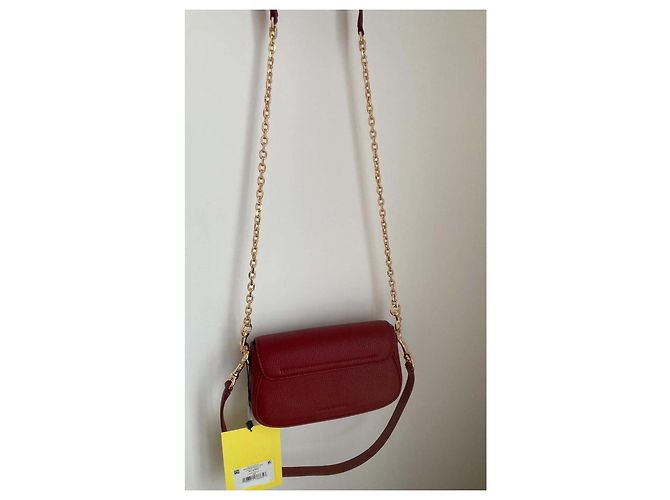 Borsa a tracolla in pelle rossa Marc Jacobs Rosso - vista 7