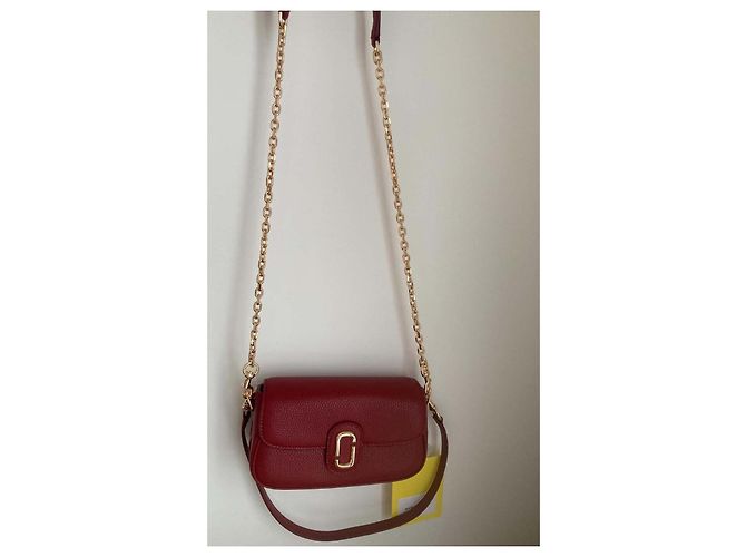 Borsa a tracolla in pelle rossa Marc Jacobs Rosso - vista 9